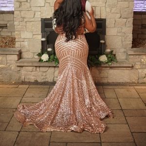 Rose Gold Sequin Dress